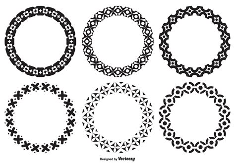 Assorted Decorative Circle Shapes Download Free Vector Art Stock