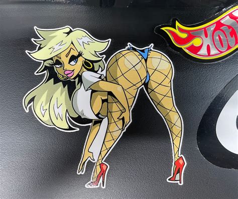 Sexy Stripper Sticker Pinup Girl Decal Tool Box Cartoon Anime Etsy