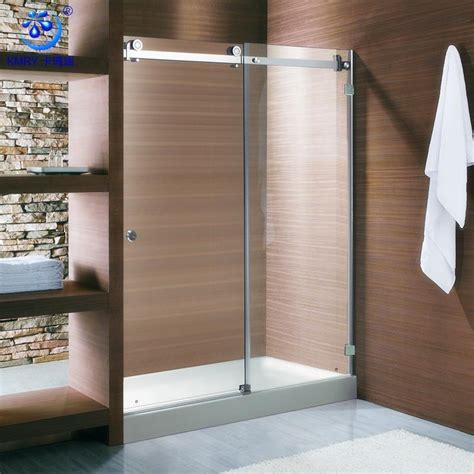 We have shower doors from 1987 (manufacturer unknown to me), and the metal handles on their vertical edges have chips from hitting the metal door frame for years. Custom Frameless Sliding Glass Shower Doors Manufacturers ...