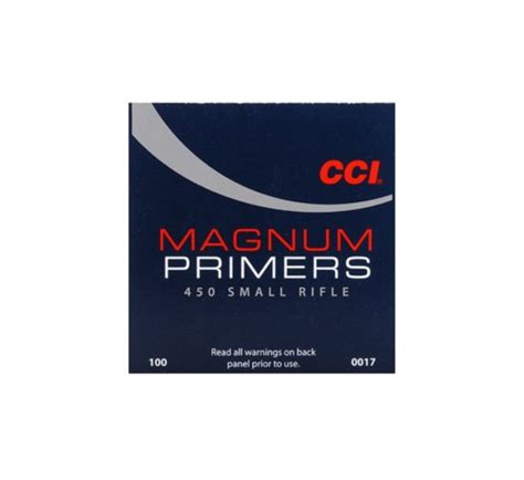 Cci 450 Small Rifle Magnum Primer Livens Gun Shop Magnum Primers