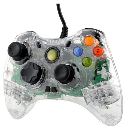 Usb Wired Green Led Transparent Controller For Xbox 360 Buy