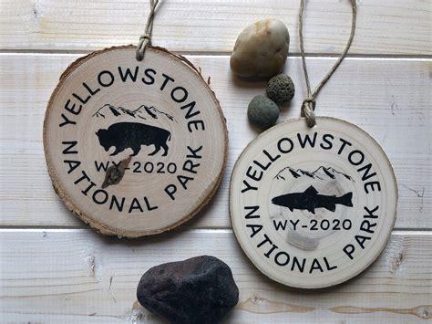 Yellowstone National Park Personalized Hand Painted Ornament Hand