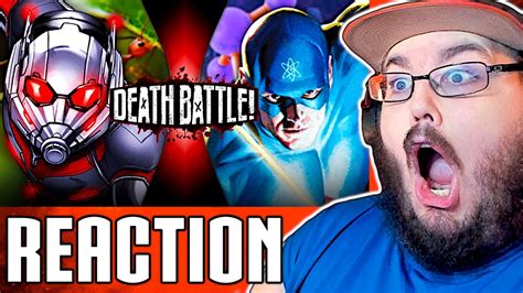 Ant Man Vs Atom Marvel Vs Dc Death Battle Reaction Youtube