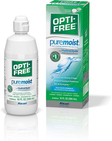 Opti Free Puremoist Solución Desinfectante Multiusos Con Funda Para