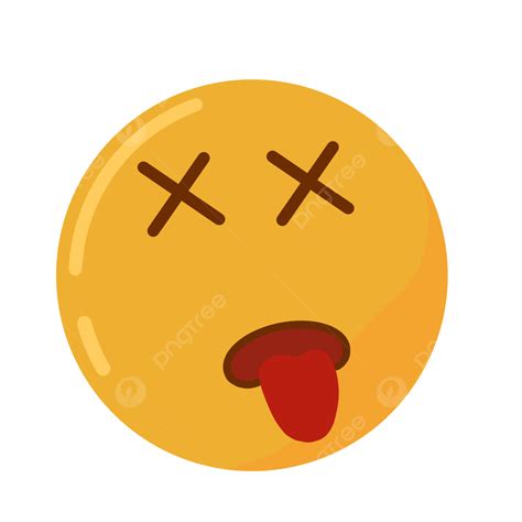 Emoji Dead Png Transparent Emoji Dead Face Cute Sticker Sticker Set