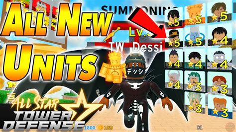 There are a large number of roblox games out there with a variety of themes. ALL CODES All New Units Update 1 Showcase | All Star ...