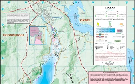 Large Detailed Tourist Map Of Lake George Part 1 North