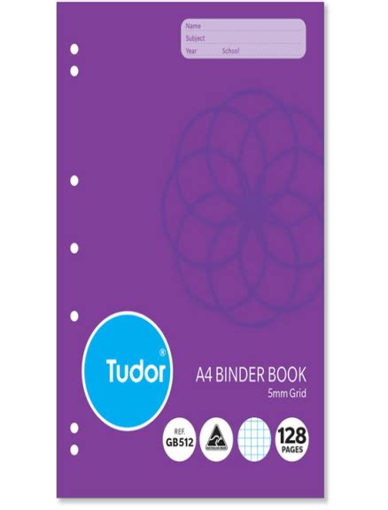 Buy Stationary 128 Page A4 Binder Graphgrid Book 5mm Lilydale Books