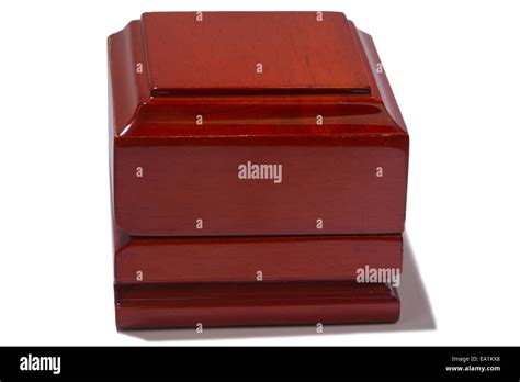 Carved Wooden Casket Stock Photo Alamy
