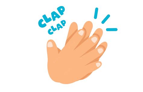 Royalty Vector Stock Cartoon Concept Of Clapping Hands Stock Vector