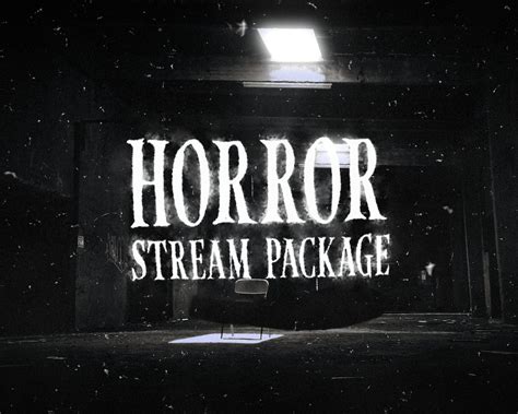 Animated Horror Twitch Overlay Package Screens Alerts Webcam Stinger