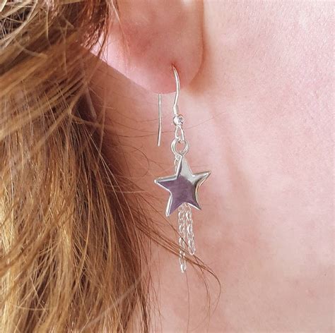 Shooting Star Earrings By Essentia By Love Lily Rose
