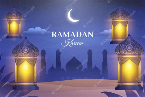 Premium Vector Realistic Ramadan Kareem Illustration