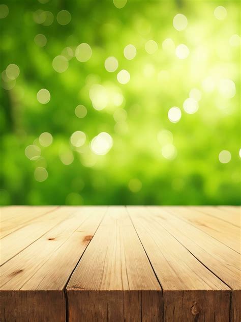 Wood Tabletops Elevate Your Outdoor Space, Generative AI 33877282 Stock