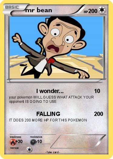 Pokémon Mr Bean 649 649 I Wonder My Pokemon Card
