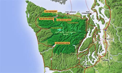 Olympic National Park Maps Olympic