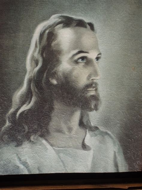 Sale Jesus Litho Print The Head Of Large Lithograph By Huntwithjoy