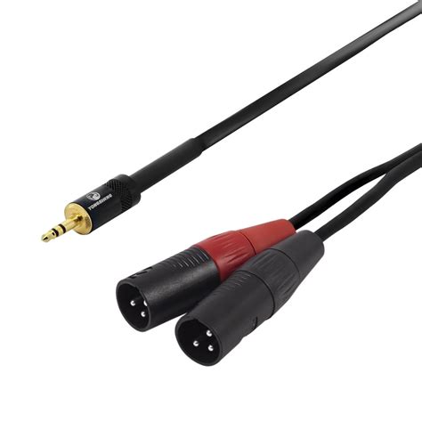 The connectors are circular in design and have between three and seven pins. 3.5mm TRS to Dual XLR(m) - Mini-Jack to Mixer Cable - 2m ...