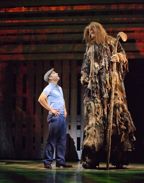 Norbert Leo Butz As Edward Bloom And Ryan Andes As Karl The Giant