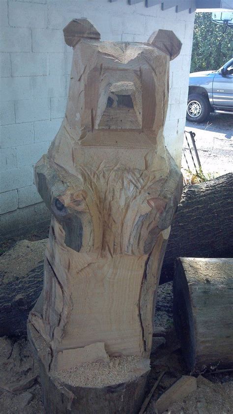 Big Bear Chainsaw Sculpture Bear Carving Chainsaw Sculpture