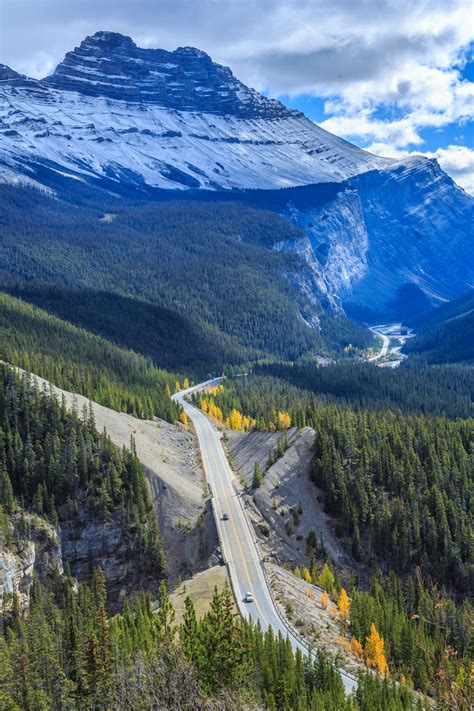 De Icefields Parkway Bij Banff National Park In Canada Een Droomroute