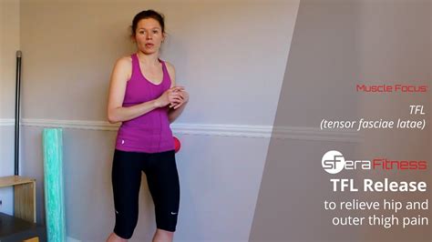 Relieve Hip And Outer Thigh Pain By Releasing The Tfl Muscle Youtube