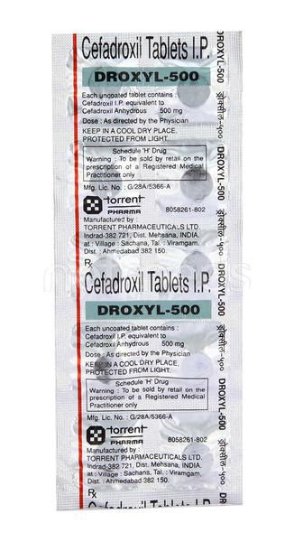 Droxyl 500mg Tablet 10s Buy Medicines Online At Best Price From
