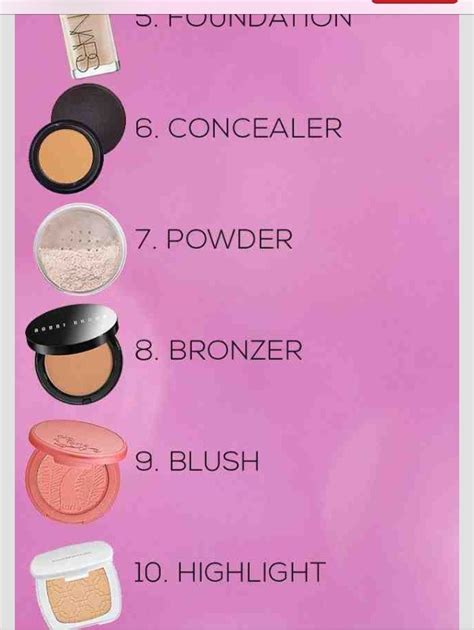 Step By Step Order Of Application For Face Makeup Great Guide To