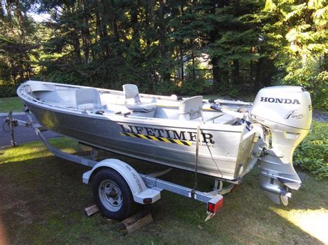 16 Ft Welded Aluminum Lifetimer Boat Outside Nanaimo Nanaimo