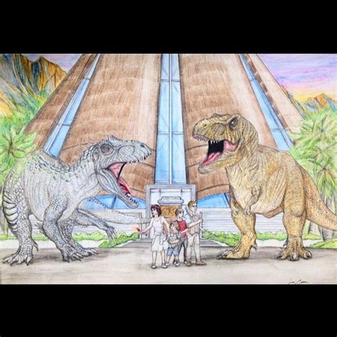 Jurassic World Indominus Rex Vs Tyrannosaurus Rex Fight Scene