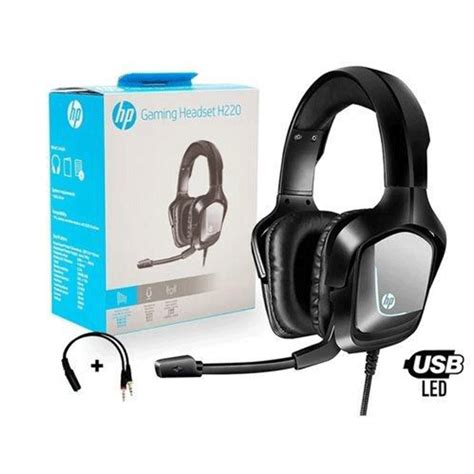 Hp Gaming Headset H220 Usb 35mm Backlit Gaming Headset 8aa11aa