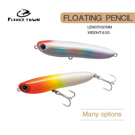 Floating Lure Hard Bait Pencil Topwater Floating Pencil Lure Pcs