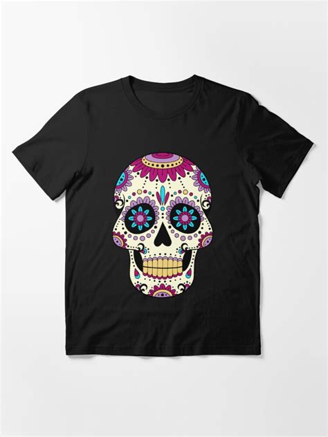 Mexican Skull Sombrero Art Tatooman Calavera El Dia De Los Muertos T