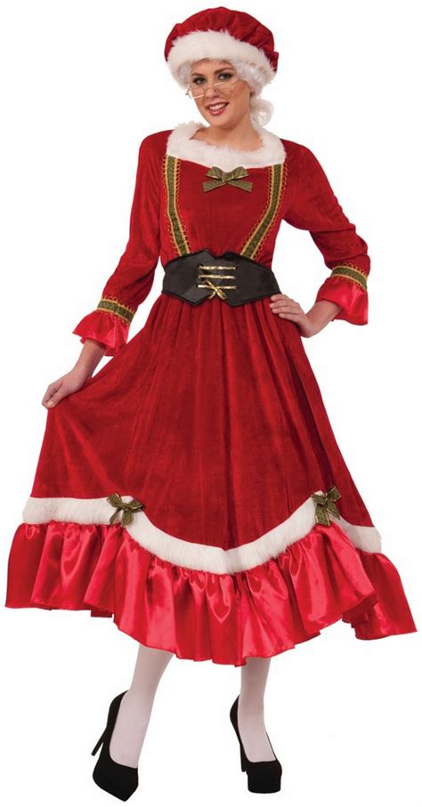 Adult Red Velvet Classic Mrs Claus Costume Candy Apple Costumes Sale