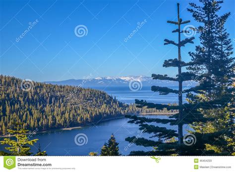 Emerald Bay Lake Tahoe Stock Image Image Of Lake Blue 46454233