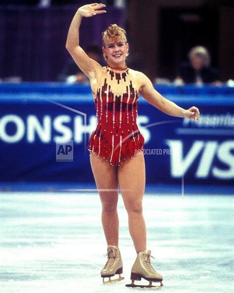 Tonya Harding Performing After Her Technical Program During The U S