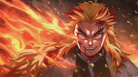 82018 Kyojuro Rengoku Flame Hashira Kimetsu No Yaiba 4k Wallpaper