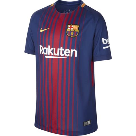 Nike Barcelona Home Junior Short Sleeve Jersey 20172018 In Royal