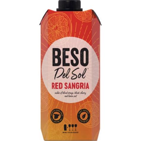 Beso Del Sol Red Sangria 500ml Bevys Liquor World