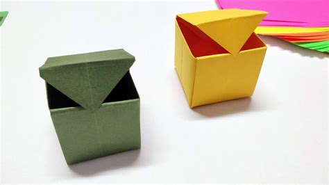 Simple Origami T Box Oragami Awesomehow Paper Craft