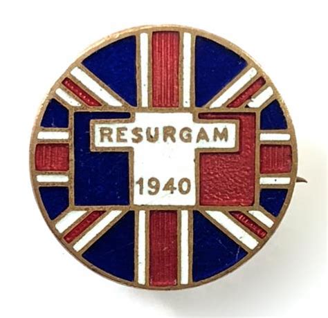 Sally Bosleys Badge Shop Free French Resurgam 1940 British Union Jack