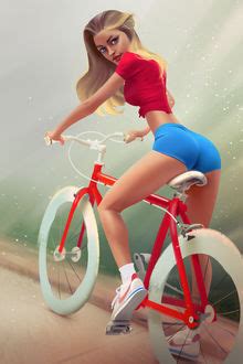 Фото Девушка на велосипеде by Ilya Komarowski