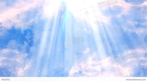 Heavenly Rays Clouds 2 Stock Animation 8326302