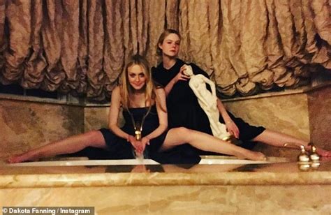 Dakota And Elle Fanning Are Stylish In Black Frocks As They Ring In The