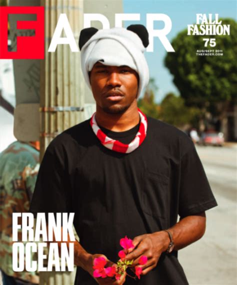 Hot Shot Frank Ocean Covers Fader Magazine That Grape Juice