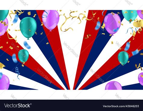 Grand Opening Card Design With Balloons Royalty Free Vector