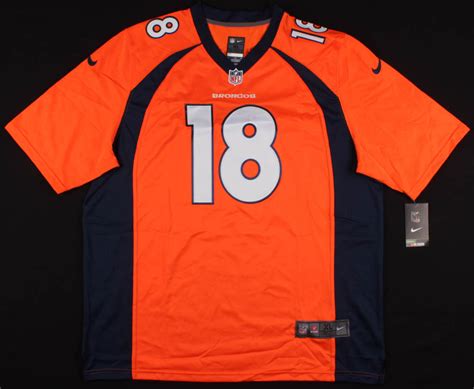 Peyton Manning Signed Denver Broncos Nike Jersey Psa Coa Pristine