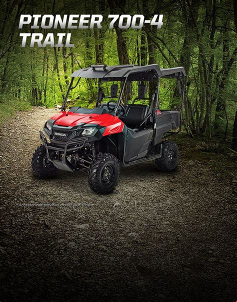 Pioneer 700 4 Trail Package Honda Atv And Side By Side Canada