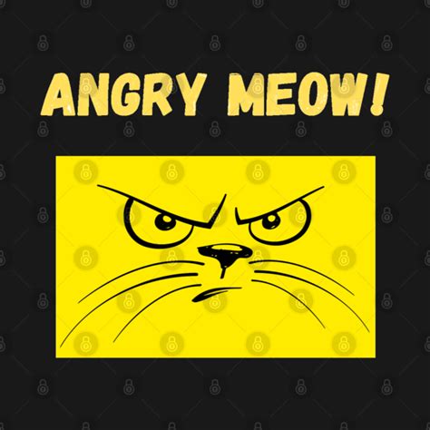Angry Meow Big Cat T Shirt Teepublic