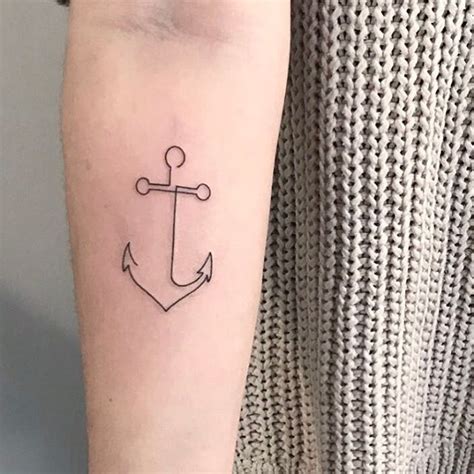 Minimalistic Anchor ⚓️ Small Anchor Tattoos Minimalist Tattoo